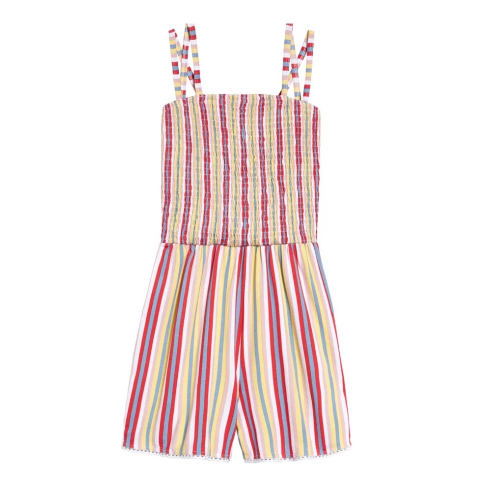 Tucker+Tate Striped Kids’ Strappy Smocked Romper.